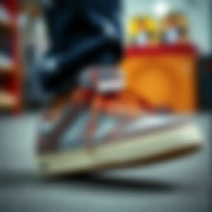 Sustainable Practices in Skate Shoe Manufacturing Artistic representation of sustainable practices in skate shoe production