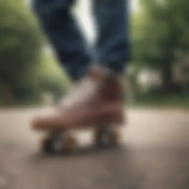 Ipath Shoes in Action Skateboarder wearing Ipath shoes in action