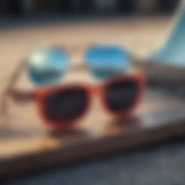 Collection of different styles of King Ice sunglasses displayed