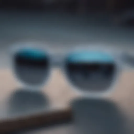 Close-up of King Ice sunglasses showcasing intricate design details