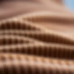 Close-up of Krooked corduroy fabric showcasing texture