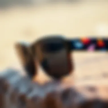 Detailing the Premium Materials of Luxury Square Sunglasses Close-up of luxury square sunglasses showcasing premium materials