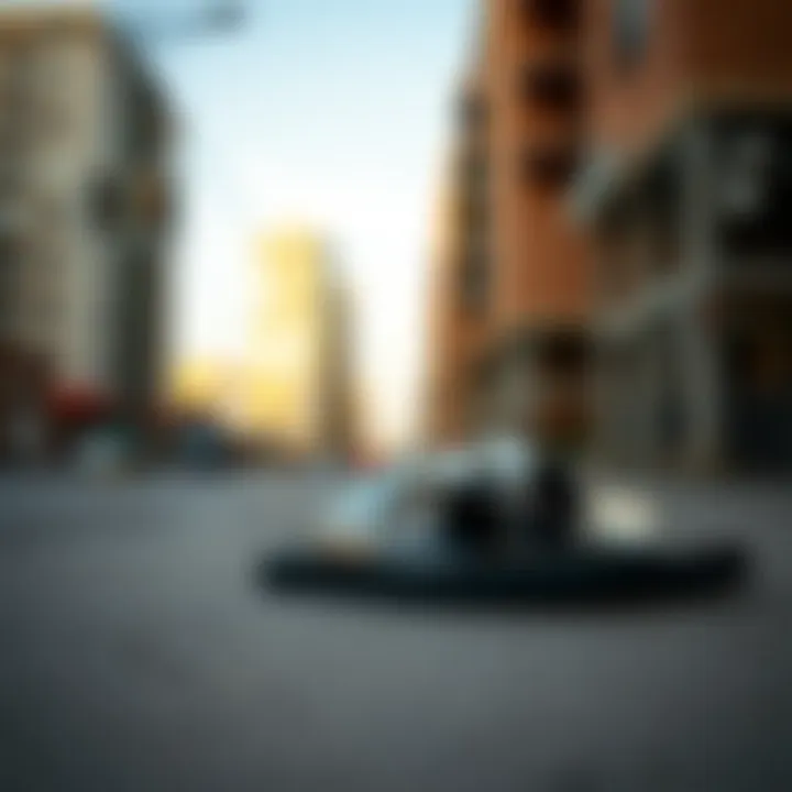 Urban Aesthetics with Metal Mulisha Sandals Metal Mulisha sandals displayed against urban backdrop