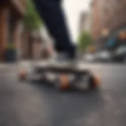 Sleek design of the Miles Phantom Electric Skateboard