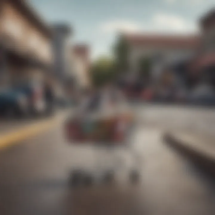 A shopping cart filled with Vans products, symbolizing savings