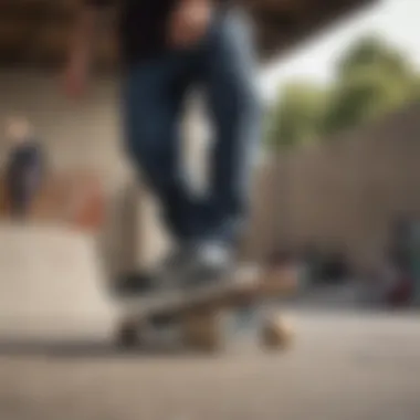 A skateboarder performing tricks while wearing Vans shoes