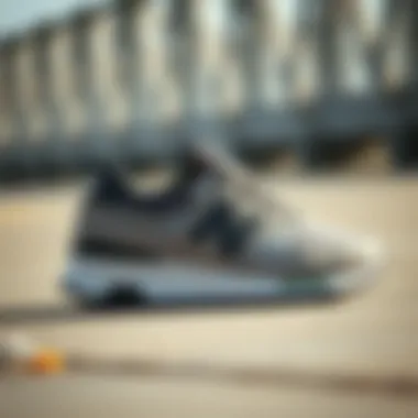 Profile View of New Balance 237 Grey Elegant profile view of the New Balance 237 Grey showcasing its sleek design