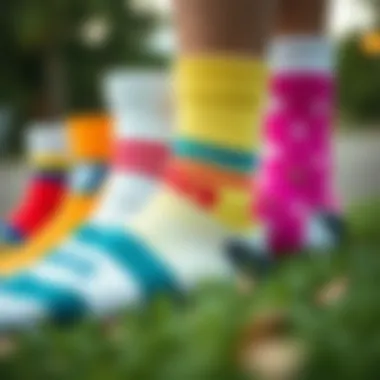 Variety of New Balance Cotton Sock Styles Different styles and colors of New Balance cotton socks