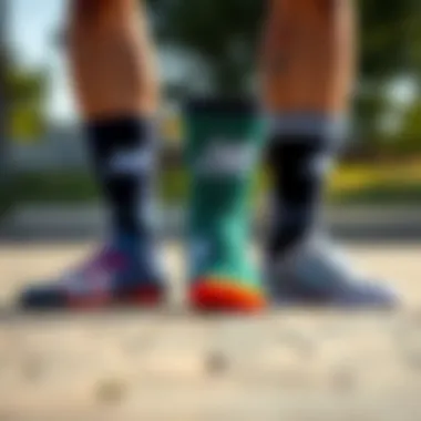 A side-by-side comparison of New Balance socks and competitor brands