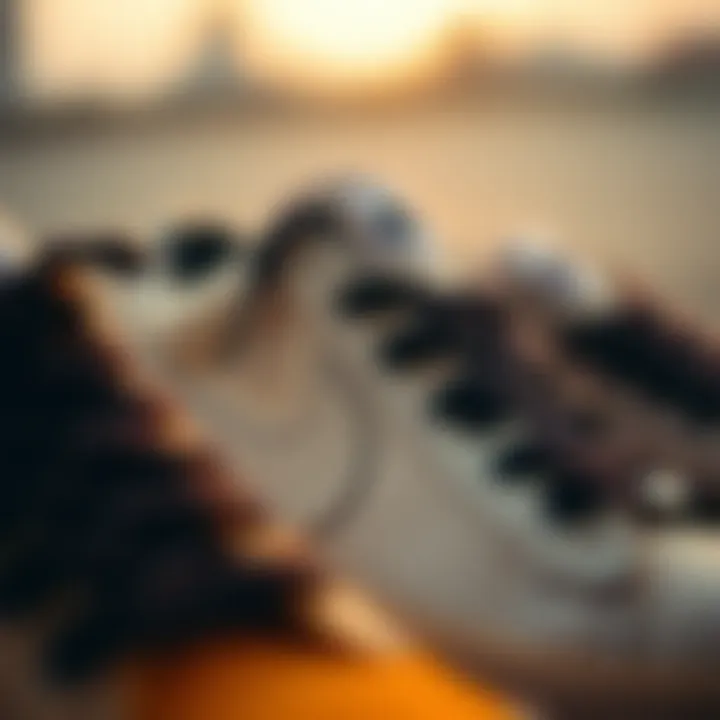 Detailed Craftsmanship and Materials Close-up of Nike Blazer Low 77 Youth detailing and materials