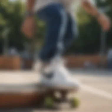 Nike Court Royale Youth in action during a skateboarding session