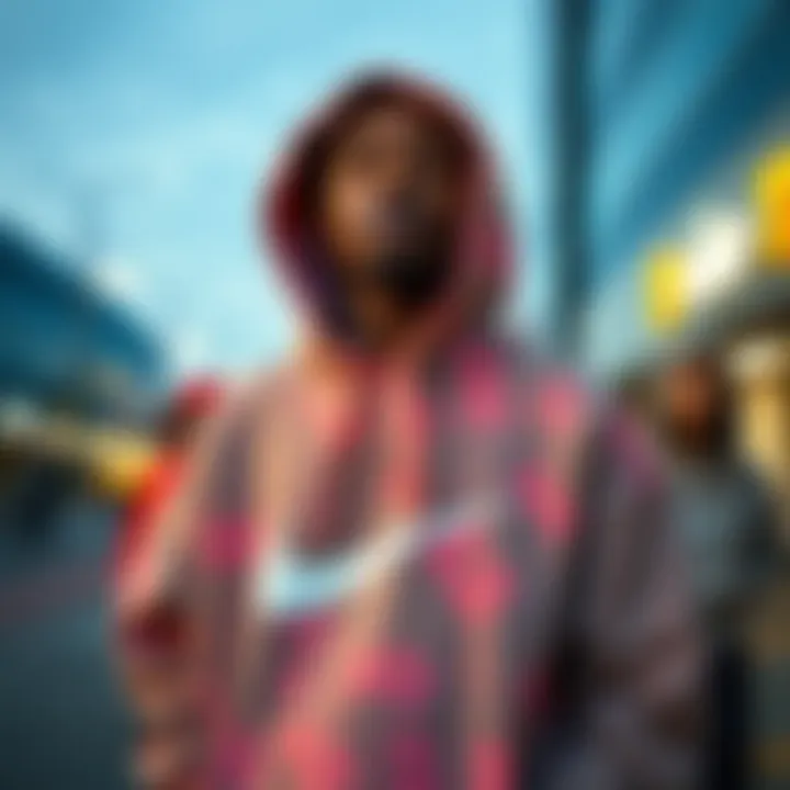Fashion-forward individuals wearing the Nike hoodie in an urban environment