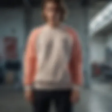 Nike NSW fleece sweatshirt worn in a skateboarding scene