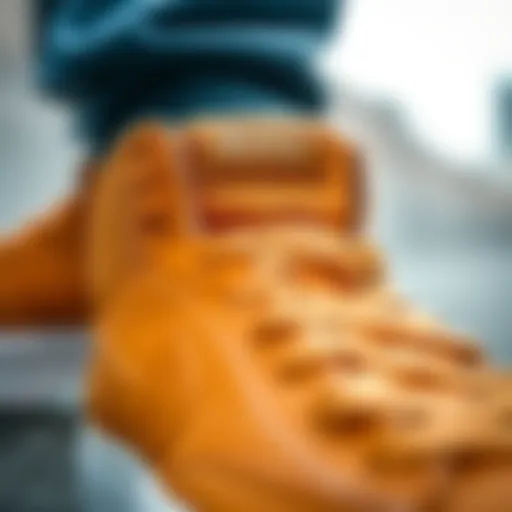 A close-up of the Nike Zoom Blazer Mid showcasing its unique design and texture.