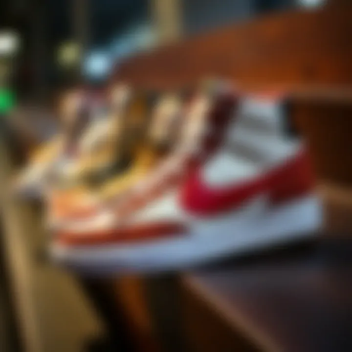 Historical Evolution of Nike Zoom Blazer Mid The evolution of the Nike Zoom Blazer Mid over the years displayed in a timeline.