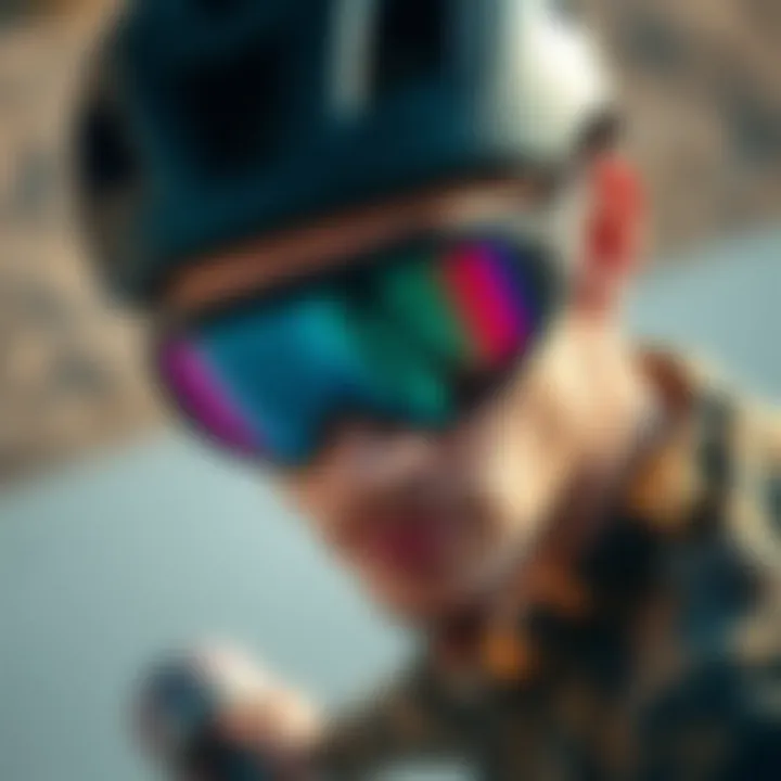 Athlete wearing Oakley Prism goggles during a skateboarding session