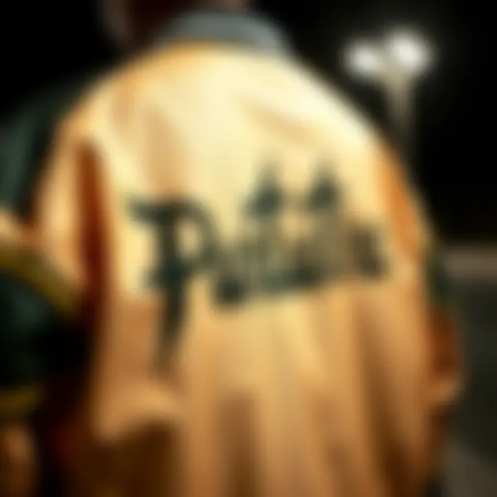 Detailed view of the unique design elements of the Odd Future jacket