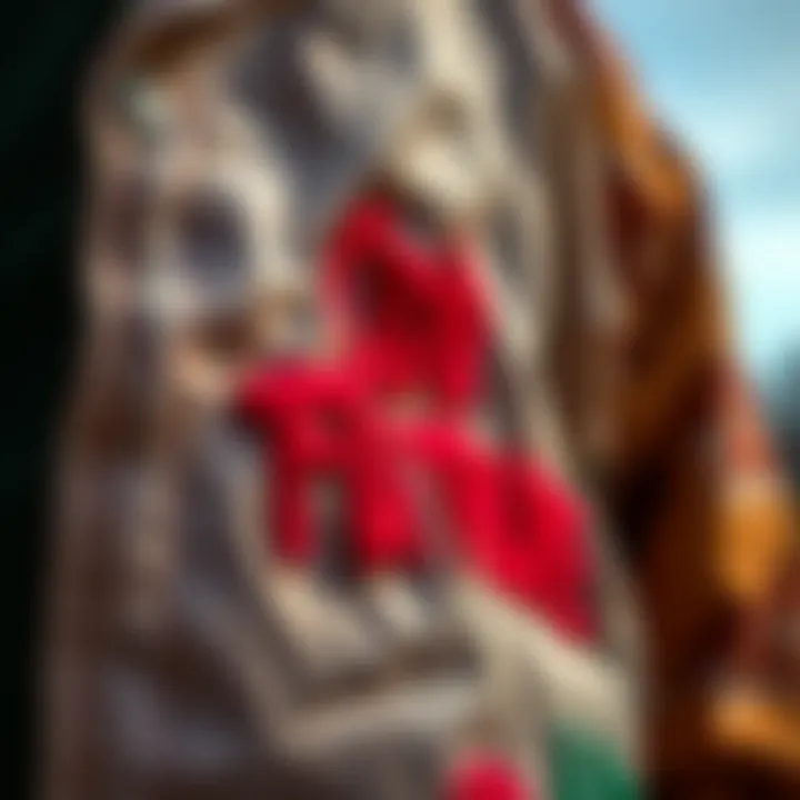 Close-up of material texture and quality of the Odd Future jacket