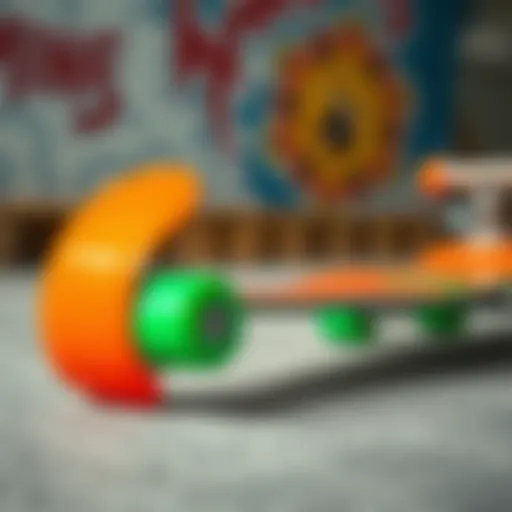 Vibrant Penny Board Design A pristine penny board showcasing its vibrant color and sleek design