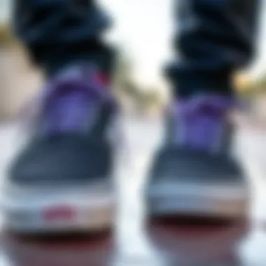 A close-up of Vans shoes highlighting the quality craftsmanship