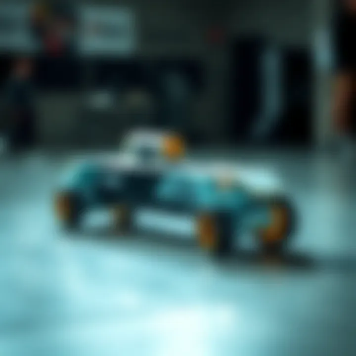 Operational Mechanics of the Razor X Skateboard Battery Illustration of the Razor X skateboard battery in an operational context.