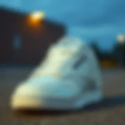 Overview of the Reebok Club C Classic White sneaker highlighting its iconic design and texture