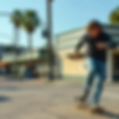 Historical photograph of the early days of skateboarding in Santa Cruz