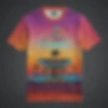 Vibrant Skate Shirt Design A stylish skate shirt showcasing vibrant colors and unique patterns
