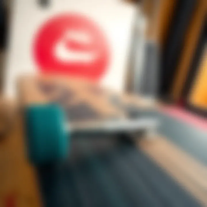 Finished Skateboard Deck with Perfect Grip Tape Application Skateboard deck with freshly applied grip tape showcasing razor work