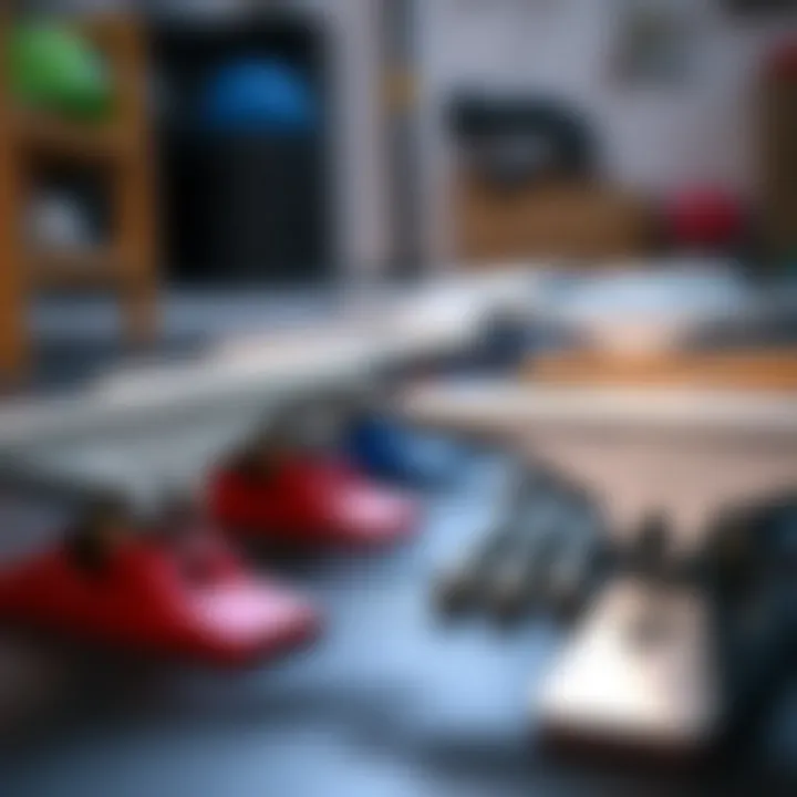 Choosing the Right Trucks for Stability Selection of skateboard trucks laid out for comparison