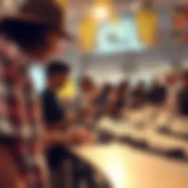 Community Engagement with Sonic Tech Decks An engaging scene of users interacting with sonic tech decks during a community event