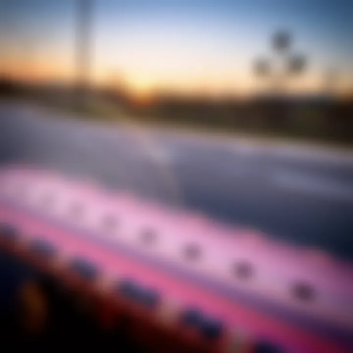 Sound Waves from Sonic Tech Deck in Motion An artistic representation of sound waves emanating from a sonic tech deck in motion