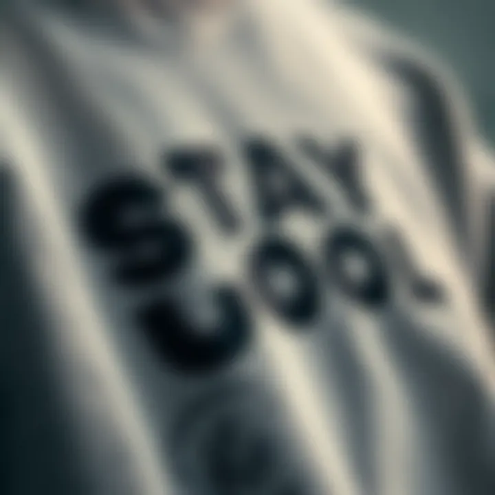 Texture and Design of Stay Cool Sweatshirt Close-up of fabric texture and design of stay cool sweatshirt