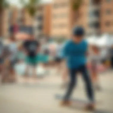 Building Community Through Surf Skating Community engagement at a surf skate event