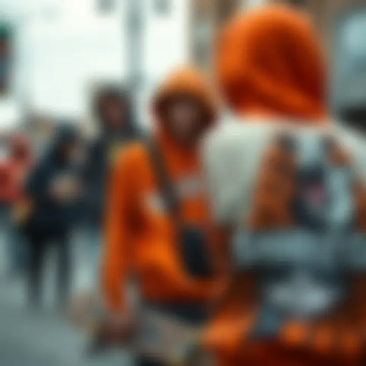 Historical collage showing the evolution of skateboarding fashion.