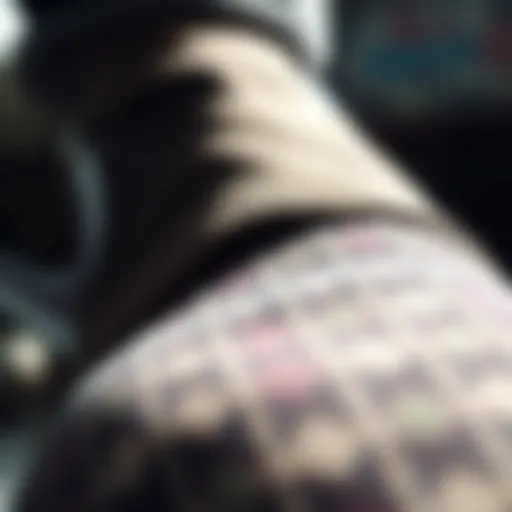 A close-up view showcasing the unique fabric and cushioning technology of cloud slip-ons.