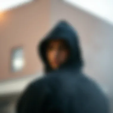 An artistic representation of the influence of the Hundreds black hoodie on contemporary streetwear fashion.