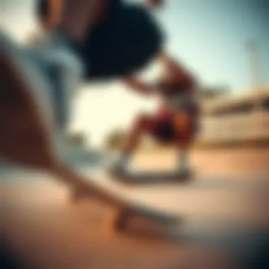 Tricks in Fila Style A skateboarder performing tricks while wearing stylish Fila gear.