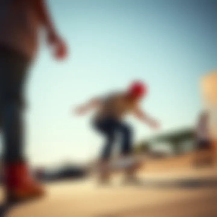 A New Generation of Skaters A group of skateboarders inspired by Janoski's techniques