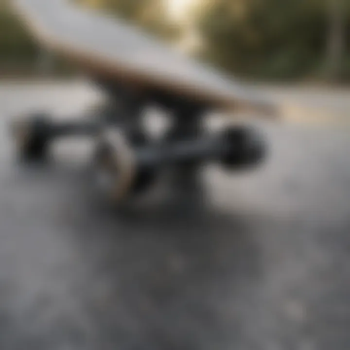 Skateboard featuring freshly applied black grip tape