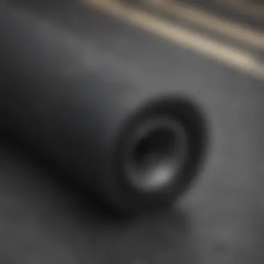 Close-up of black grip tape texture showcasing its adhesive surface