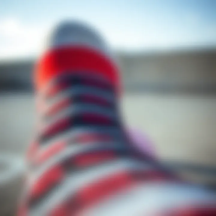 Texture of Stance Socks Close-up of the material texture of stance socks