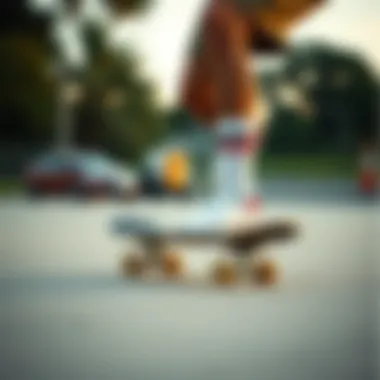 Skater Performing Tricks with Stance Socks A skater performing tricks while wearing stance socks