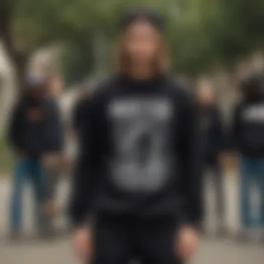 A Look Back: The Evolution of Skate Fashion Historical evolution of skate fashion featuring black crewnecks
