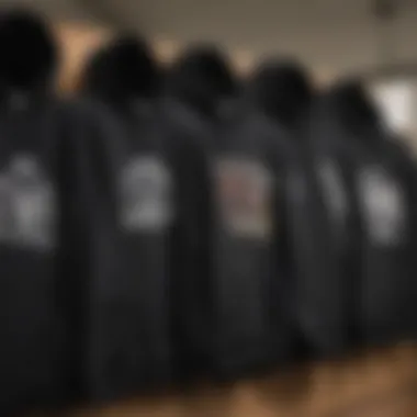 Diverse Styles: The Versatility of Black Crewnecks Various styles of black crewneck sweatshirts on display