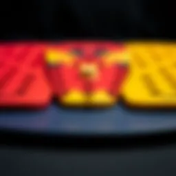 Close-up view of Triple Eight skateboard pads showcasing their unique design