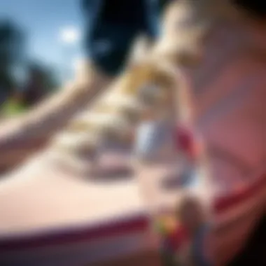 Close-up of Vans Era White detailing