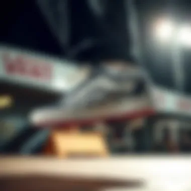 Vans Old Skool Sketch Checkerboard Skate Shoe in action