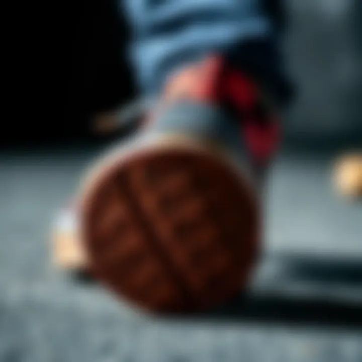 Detailed Texture of Vans Rubber Sole Close-up view of Vans rubber sole texture