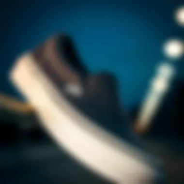 Sleek Profile of Vans Slip-On Popcush Vans Slip-On Popcush showcasing its sleek profile and design